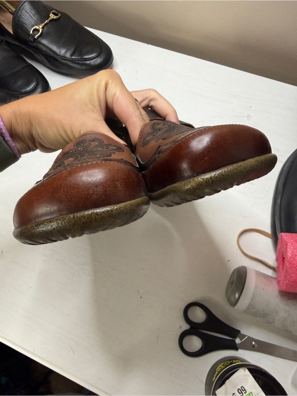 Naot Motu Mary Jane Flats Brown Leather Slip On Comfort Fit Boho Casual Sz 7 - Picture 12 of 12